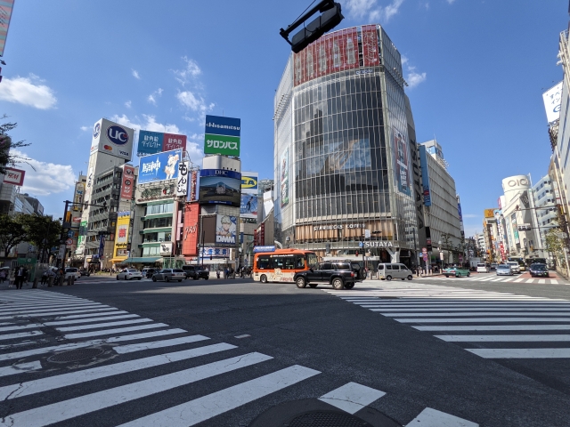 渋谷駅前の風景